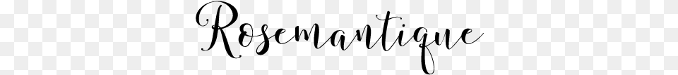 Rosemantique Calligraphy, Gray Free Transparent Png