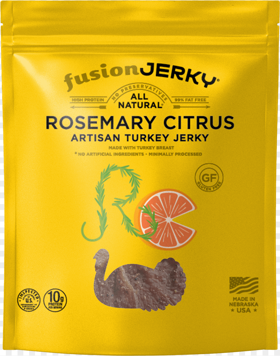 Rosemary Citrus Turkey Jerky Fusion Jerky, Book, Publication, Food, Animal Free Png