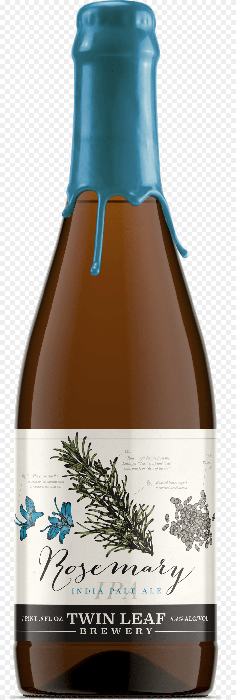 Rosemary Ipa Released In Time For Holidays Glass Bottle, Alcohol, Beer, Beverage, Liquor Free Png