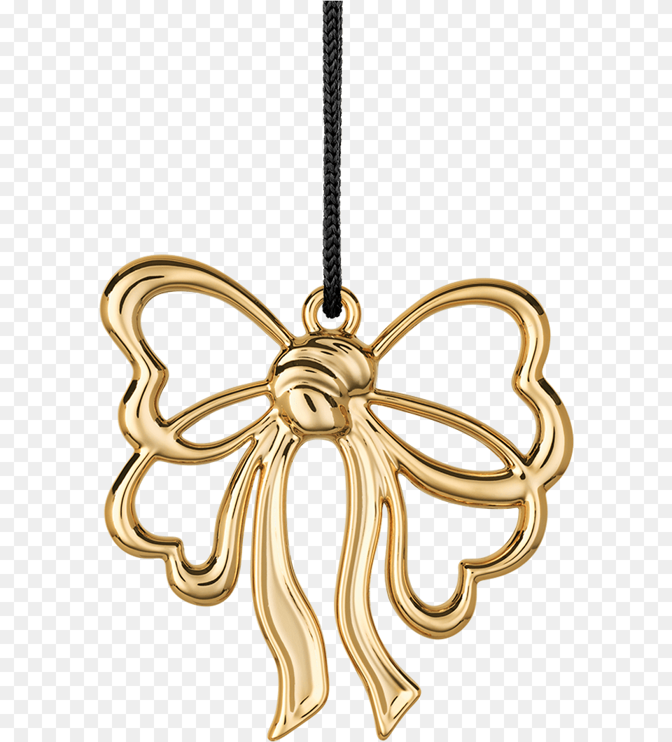 Rosendahl Bow H 65 Cm Gold Plated Buy Here Gold, Accessories, Chandelier, Lamp, Pendant Free Png Download