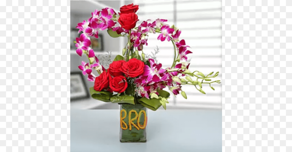 Roses And Orchids Arrangement, Art, Floral Design, Flower, Flower Arrangement Free Transparent Png
