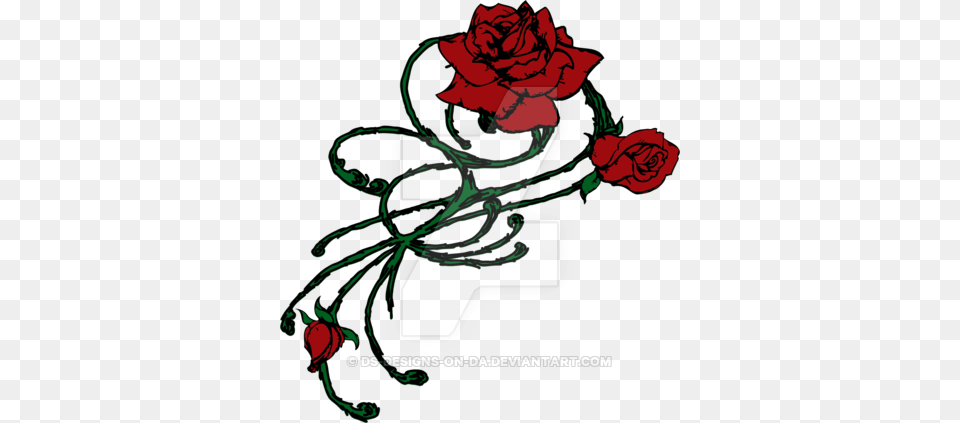 Roses And Thorns Design, Graphics, Art, Rose, Plant Free Png Download