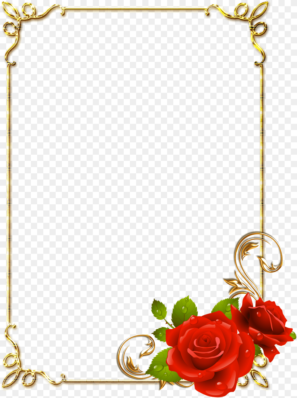 Roses Borders And Frames, Flower, Plant, Rose, Blackboard Free Transparent Png