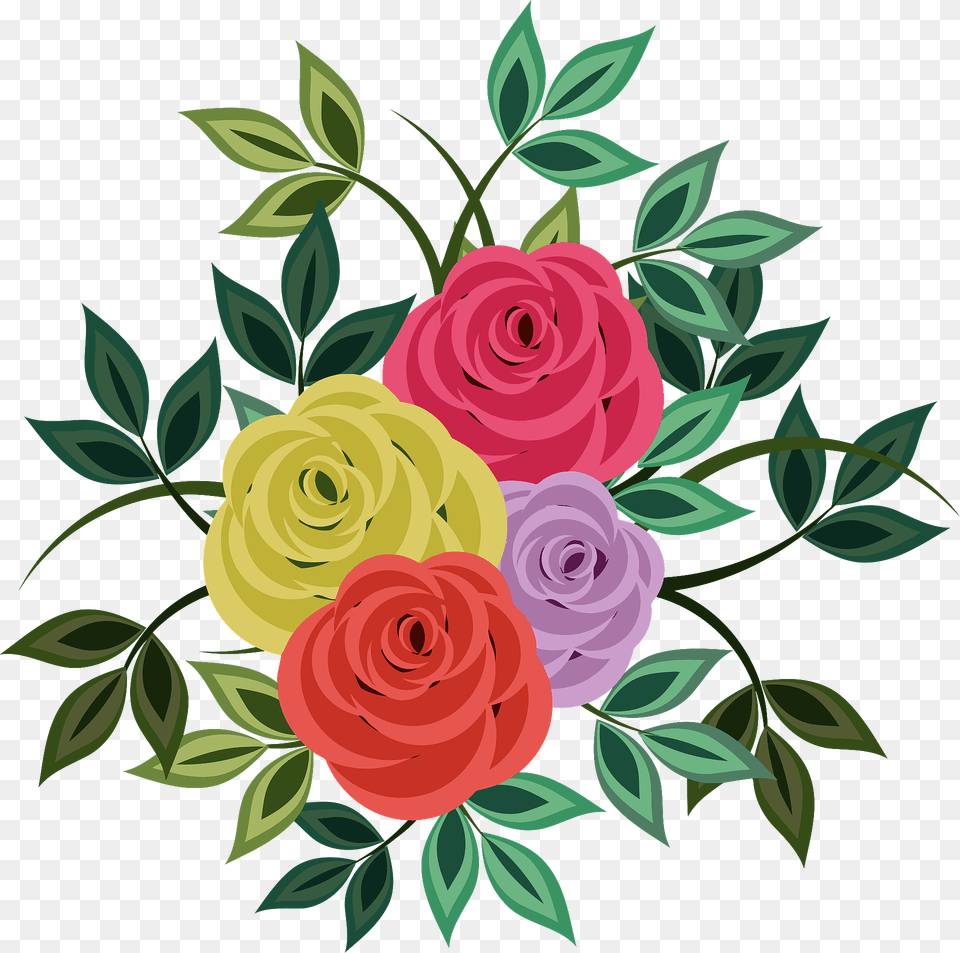 Roses Clipart, Art, Floral Design, Graphics, Pattern Free Png