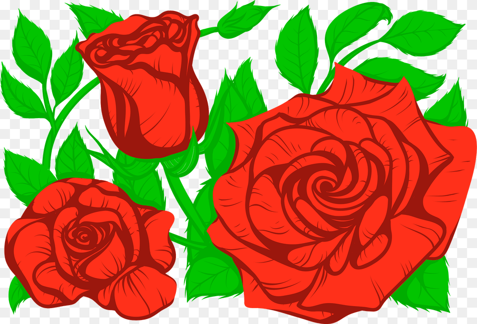 Roses Clipart, Flower, Plant, Rose, Pattern Free Png Download