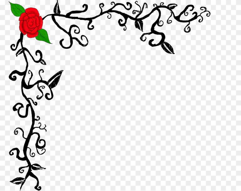 Roses Corner Border Clipart Assignment Front, Flower, Plant, Rose, Petal Free Png