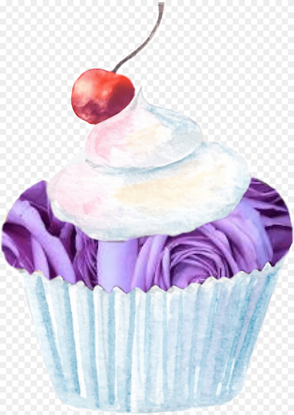 Roses Purple Purpleroses Rose Cupcake Cupcakes Cupcake, Cake, Cream, Dessert, Food Png