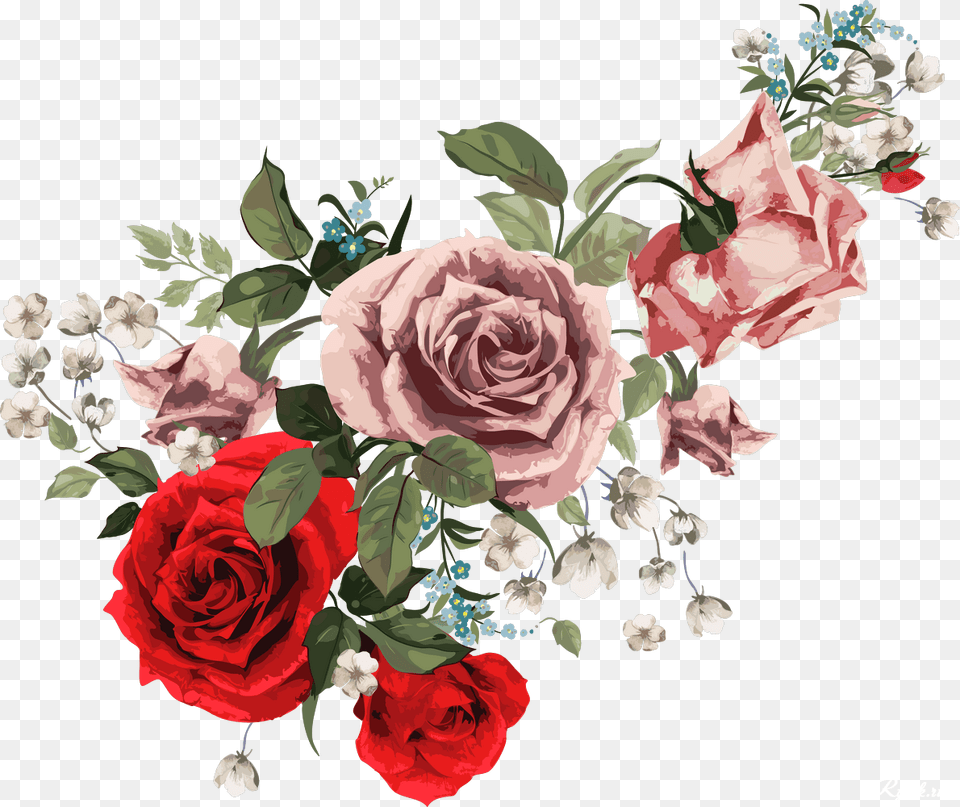 Roses Seamless Pattern, Art, Floral Design, Flower, Graphics Png