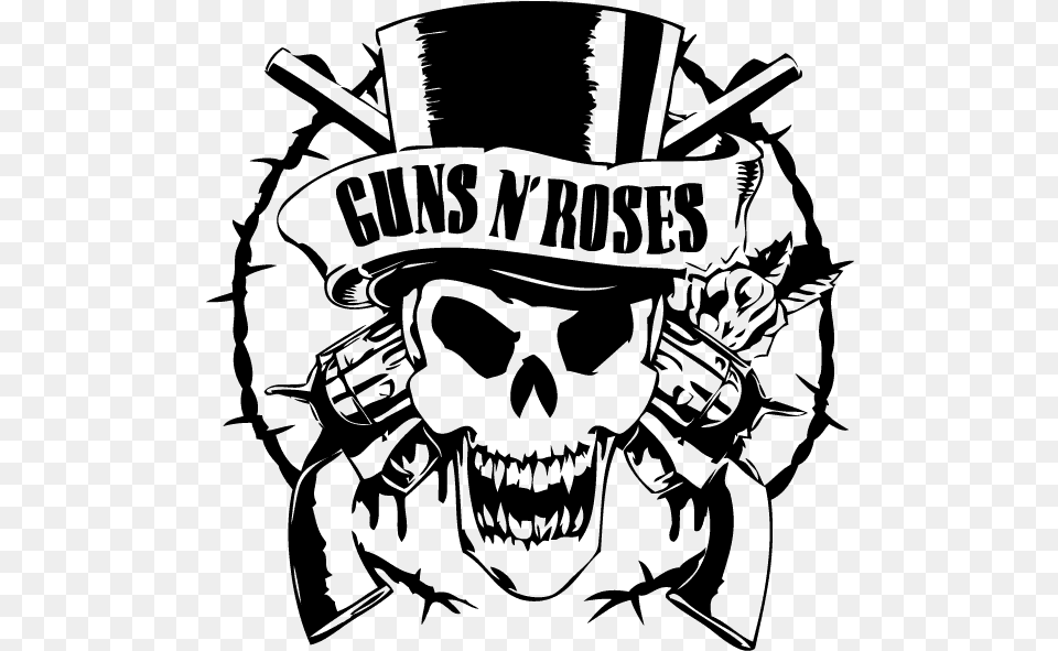 Roses Vector Guns And Roses Vector, Gray Free Png