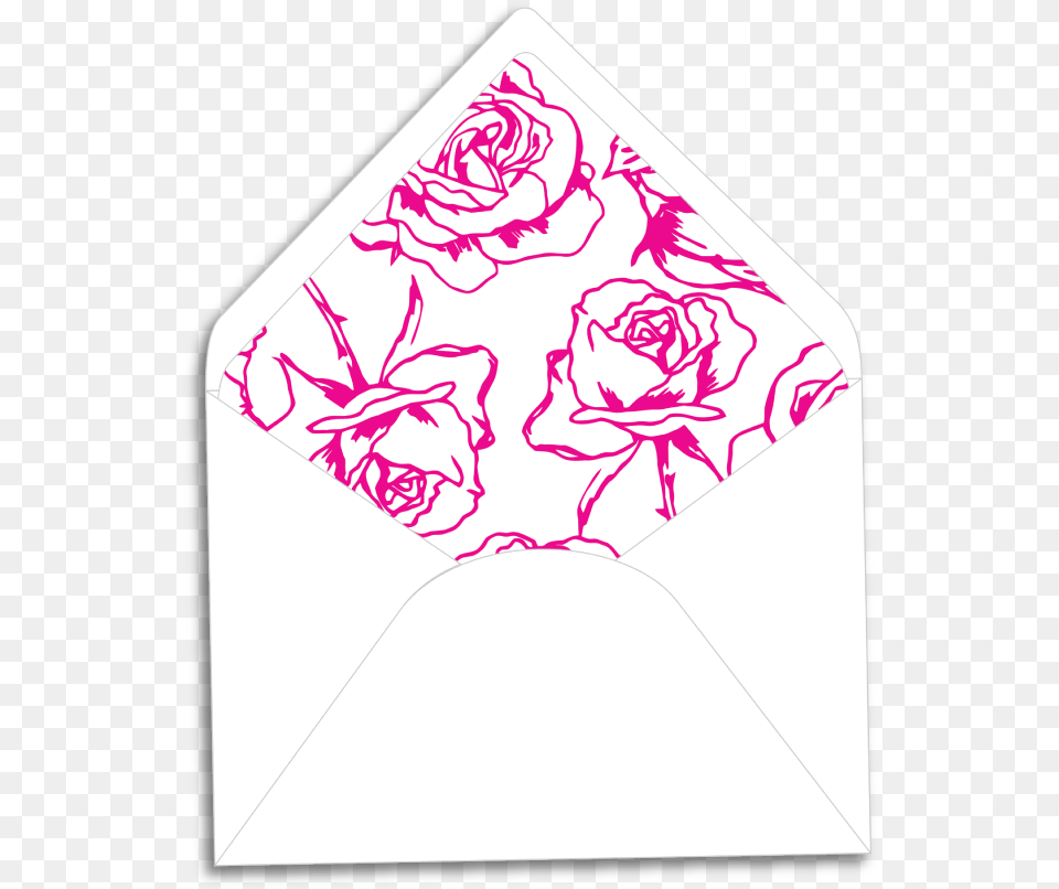 Roses Web Envelope Liners Envelopes, Mail Png