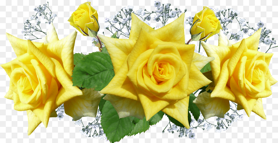 Roses Yellow Flowers Decorationroses Bunga Mawar Kuning, Flower, Flower Arrangement, Flower Bouquet, Plant Free Transparent Png
