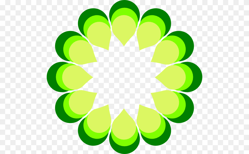 Rosette Geometric Shape Clip Art, Green, Leaf, Plant, Pattern Free Png