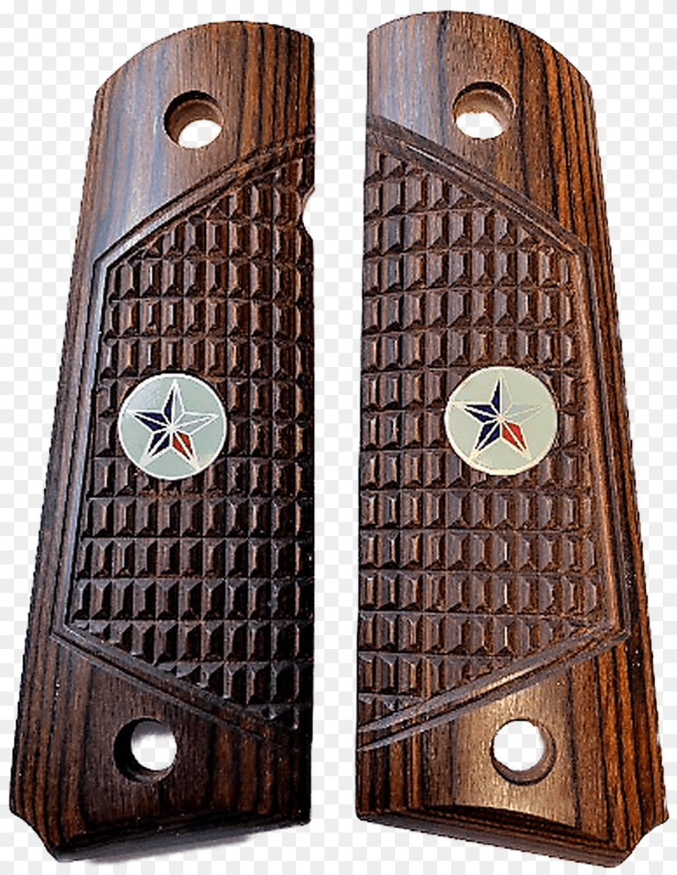 Rosewood Grips Star Medallions Texas Free Png