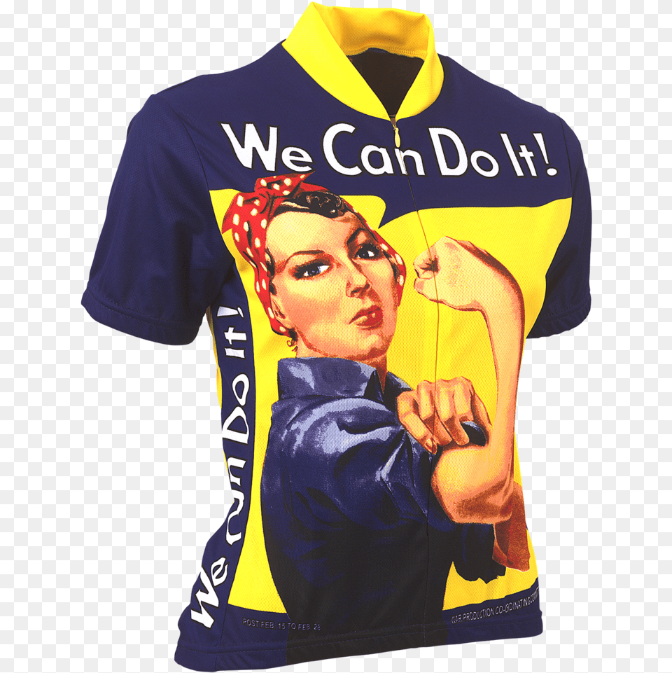 Rosie 1 Copy We Can Do It Cycle Shirt, Clothing, T-shirt, Adult, Male Png