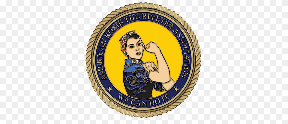 Rosie Riveter Color, Badge, Logo, Symbol, Emblem Free Png