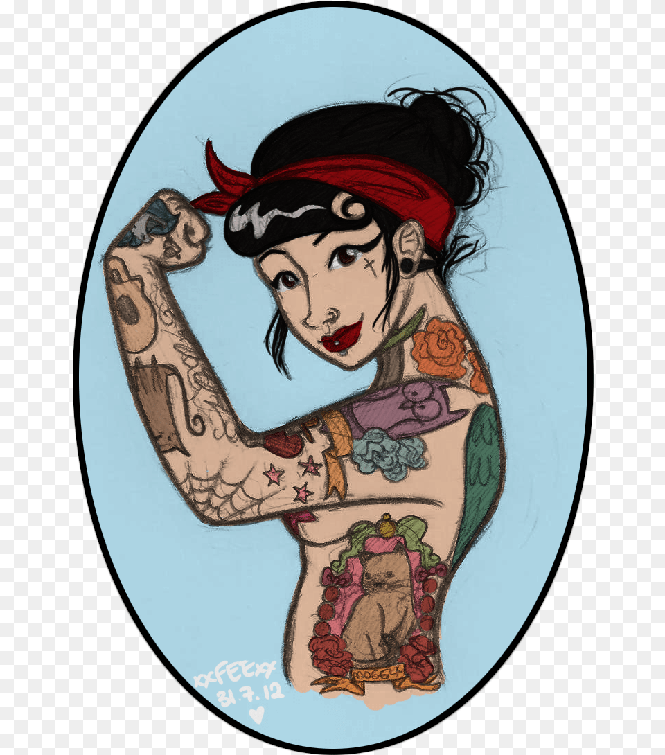 Rosie The Riveter, Person, Skin, Tattoo, Adult Png Image