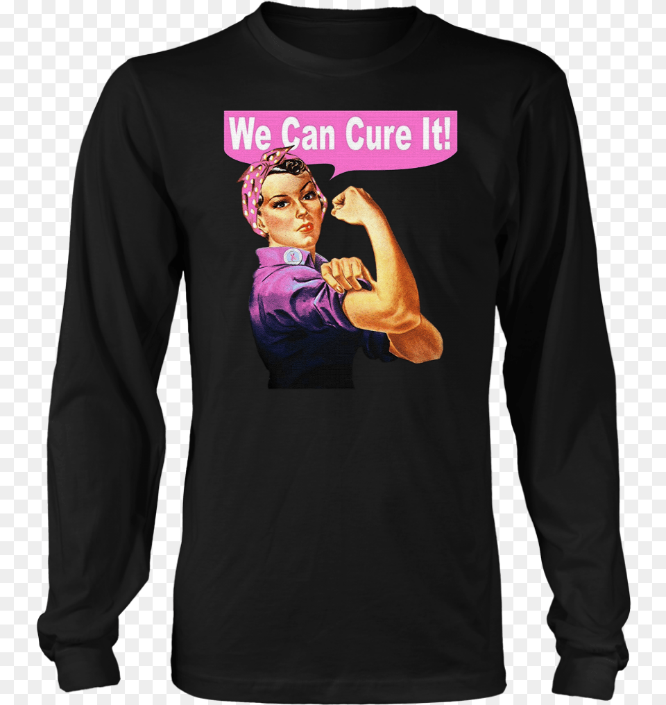 Rosie The Riveter, Long Sleeve, Clothing, T-shirt, Sleeve Free Png Download