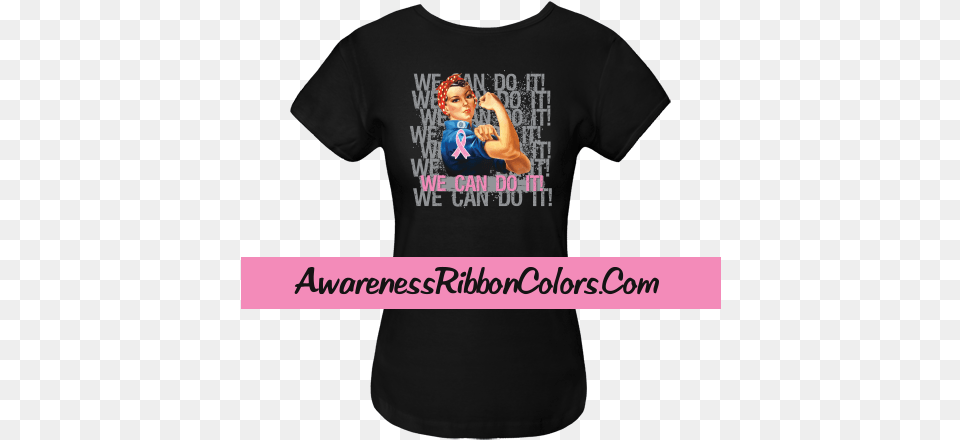 Rosie The Riveter Challenge Fictional Character, Clothing, T-shirt, Shirt, Baby Png Image