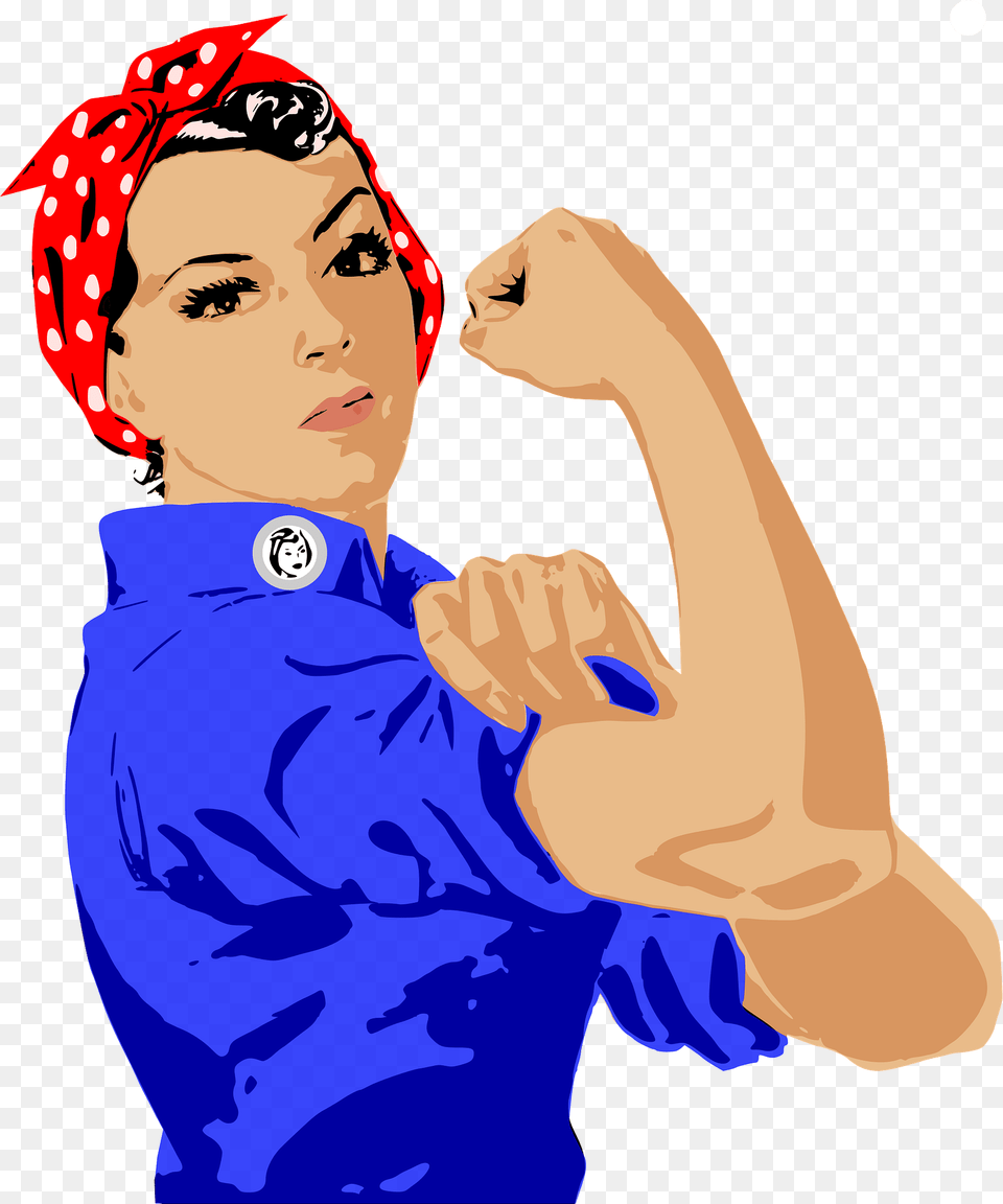 Rosie The Riveter Clipart, Finger, Person, Hand, Body Part Png Image