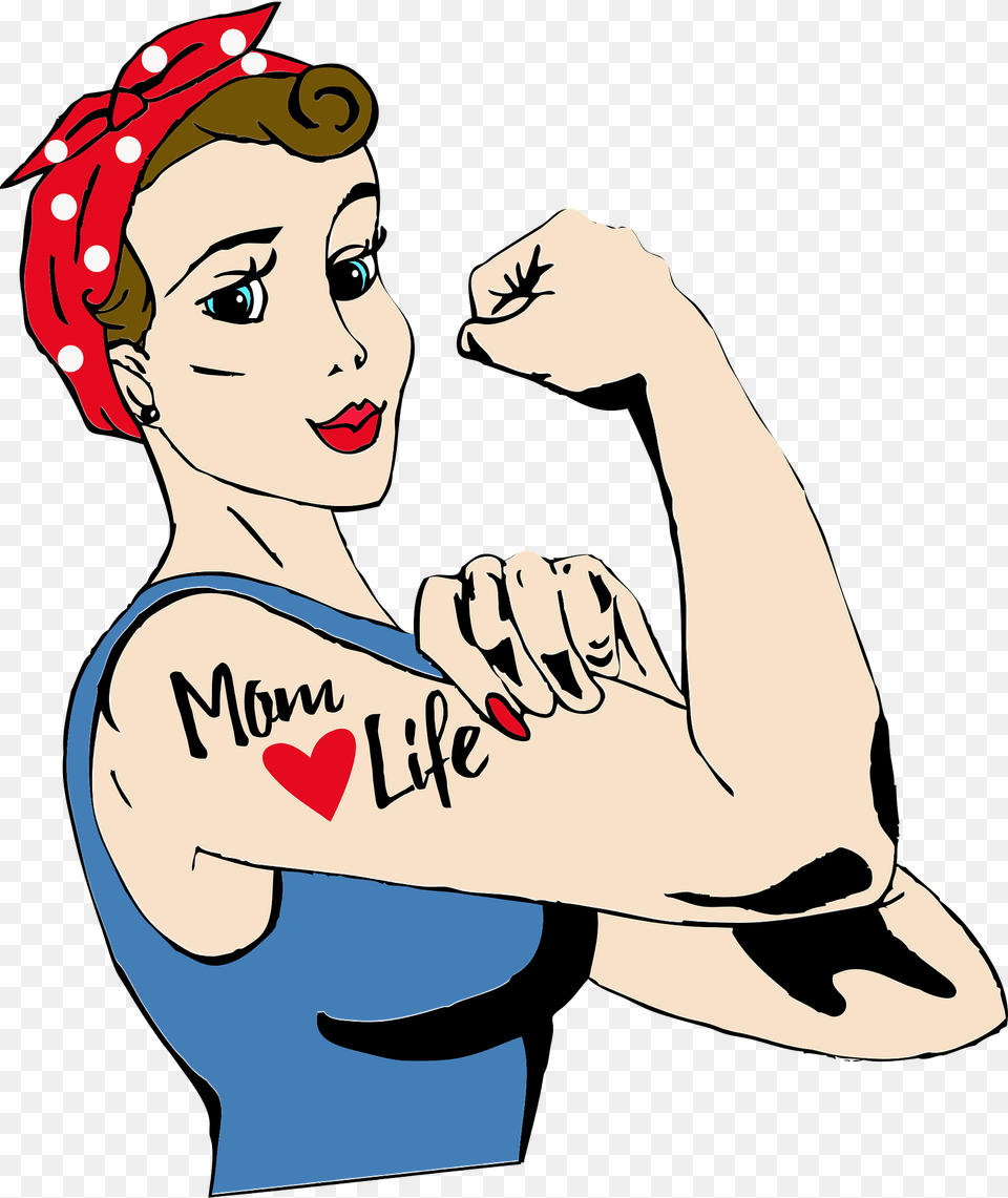 Rosie The Riveter Clipart, Baby, Person, Face, Head Png Image