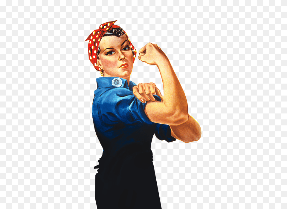 Rosie The Riveter Retro Style T Shirt For Sale, Man, Adult, Male, Body Part Free Png