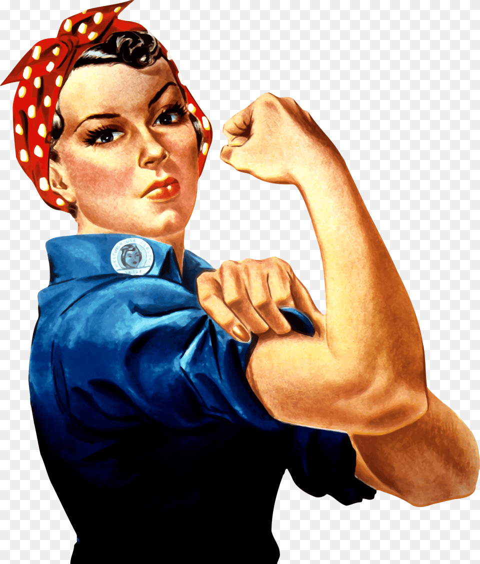 Rosie The Riveter Vector Clipart Image, Finger, Portrait, Photography, Body Part Free Png Download
