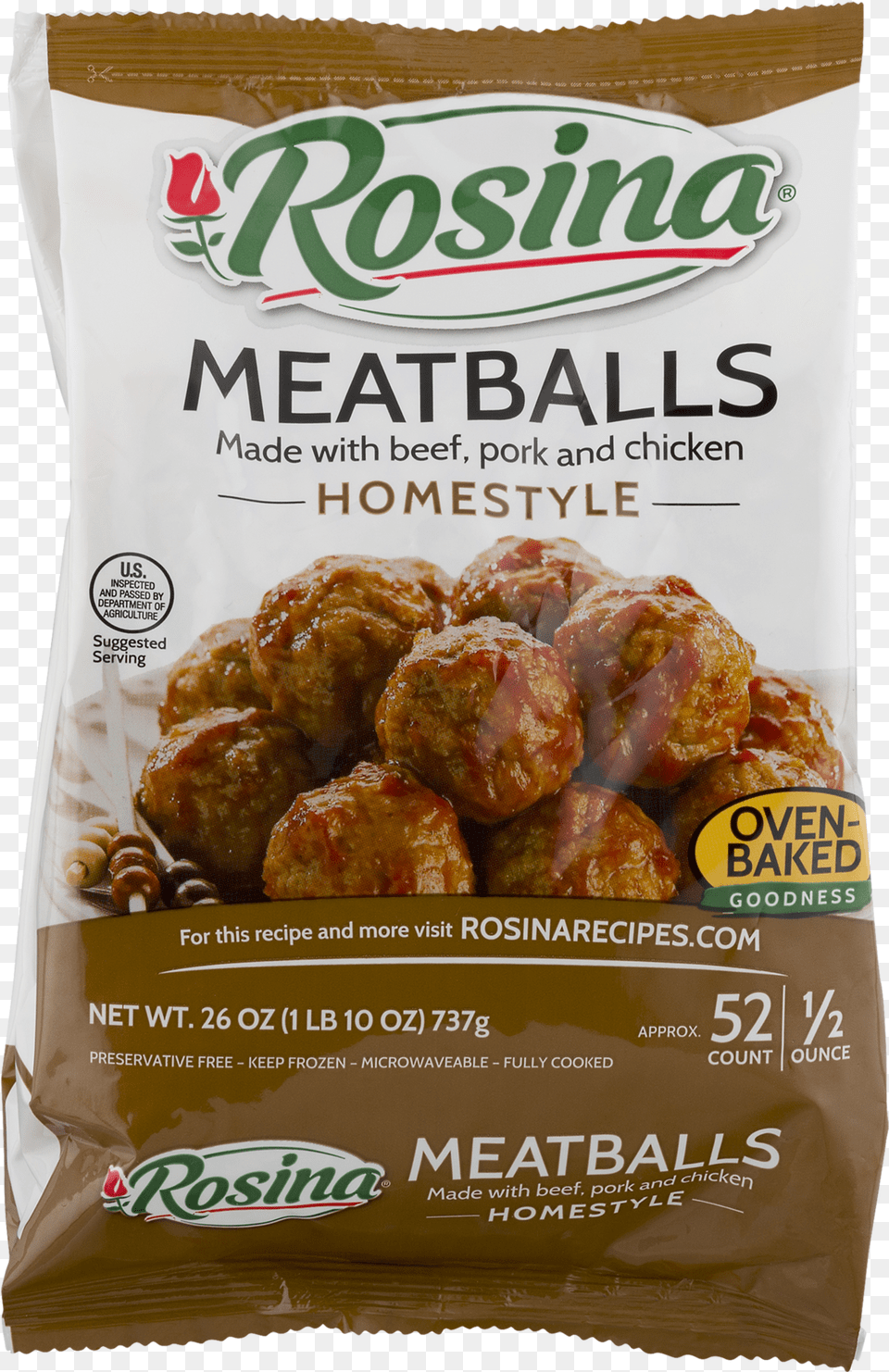 Rosina Food Swedish Meatball 12 Ounce, Meat, Bread Free Png Download