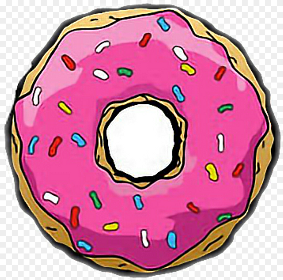 Rosquilla Dona Food Homer Homerosimpson Freetoedit Donut Simpson, Sweets, Face, Head, Person Png