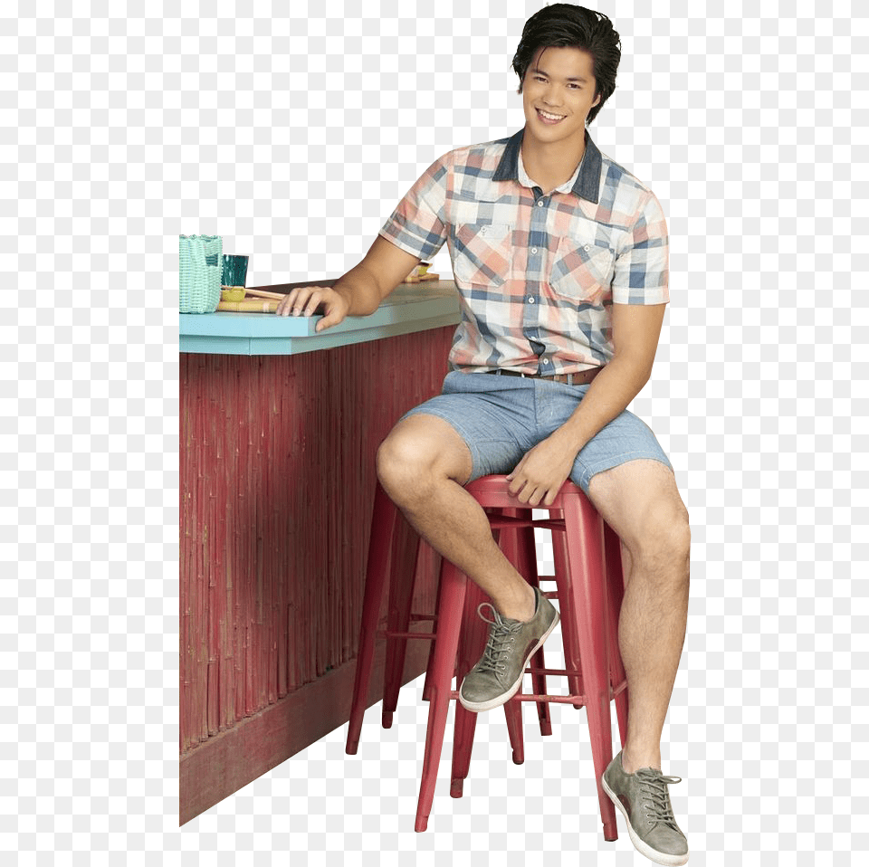 Ross Butler Sitting, Person, Clothing, Footwear, Shoe Png Image