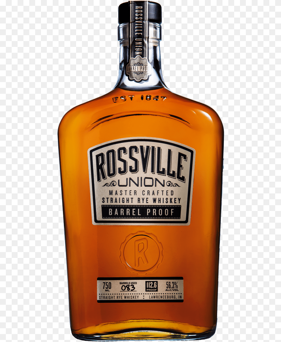 Rossville Union Straight Rye Whiskey, Alcohol, Beverage, Liquor, Whisky Png Image
