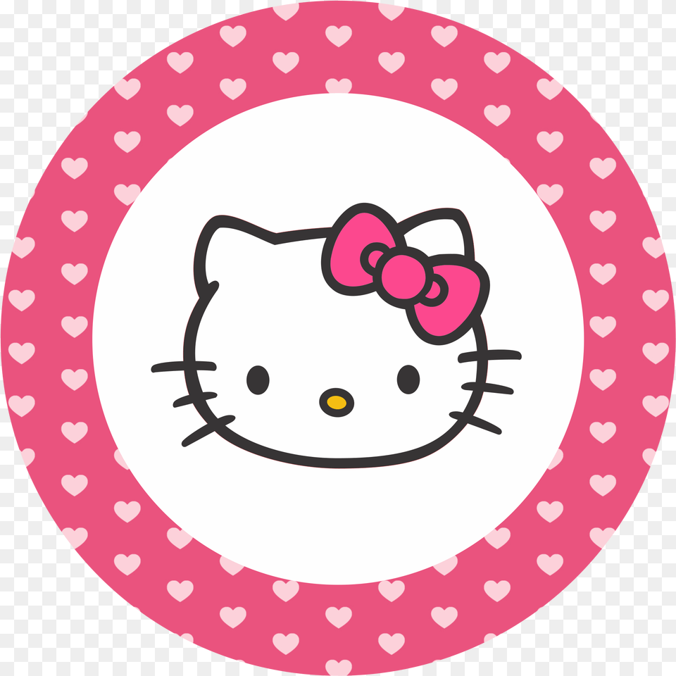 Rosto Da Hello Kitty Arquivo Em Hello Kitty Circle Frame, Home Decor, Rug, Pattern Png Image