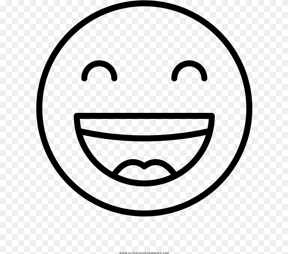 Rosto Sorridente Coloring, Gray Free Transparent Png