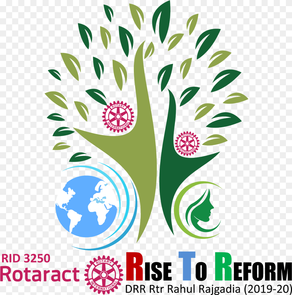 Rotaract Logo 2019, Art, Floral Design, Graphics, Pattern Free Png Download