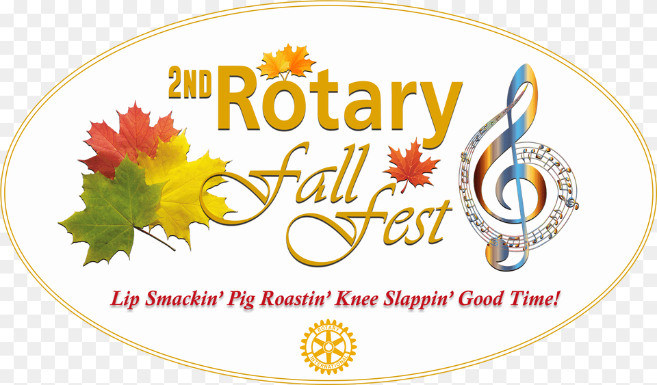 Rotary 2nd Fall Fest Logo Rotary International, Leaf, Plant, Tree, Disk Free Transparent Png