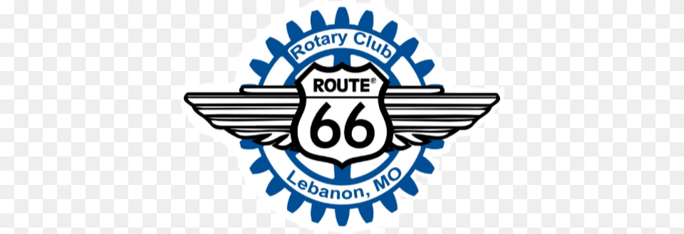 Rotary Route 66 5k Run Of Lebanon Logo Rotary Club Of Fort Myers, Badge, Emblem, Symbol, Baby Free Transparent Png