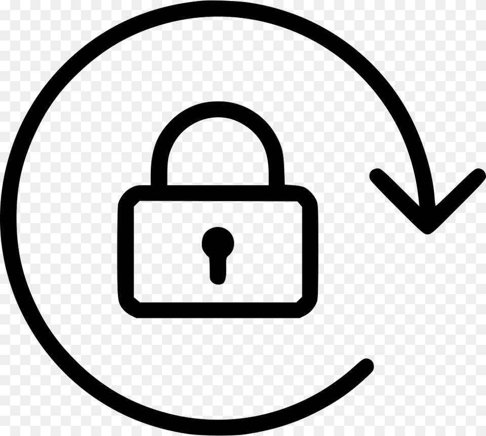 Rotate Locked Lock Arrow Icon Png Image