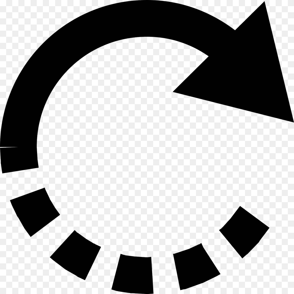 Rotate Right Icon, Gray Free Transparent Png