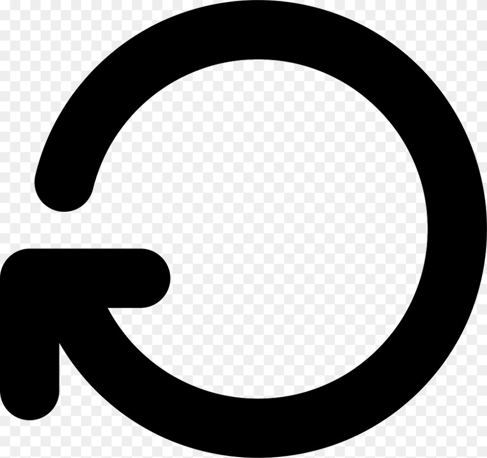 Rotating Clockwise Circular Arrow Svg Circle Arrow, Sign, Symbol, Stencil Free Transparent Png