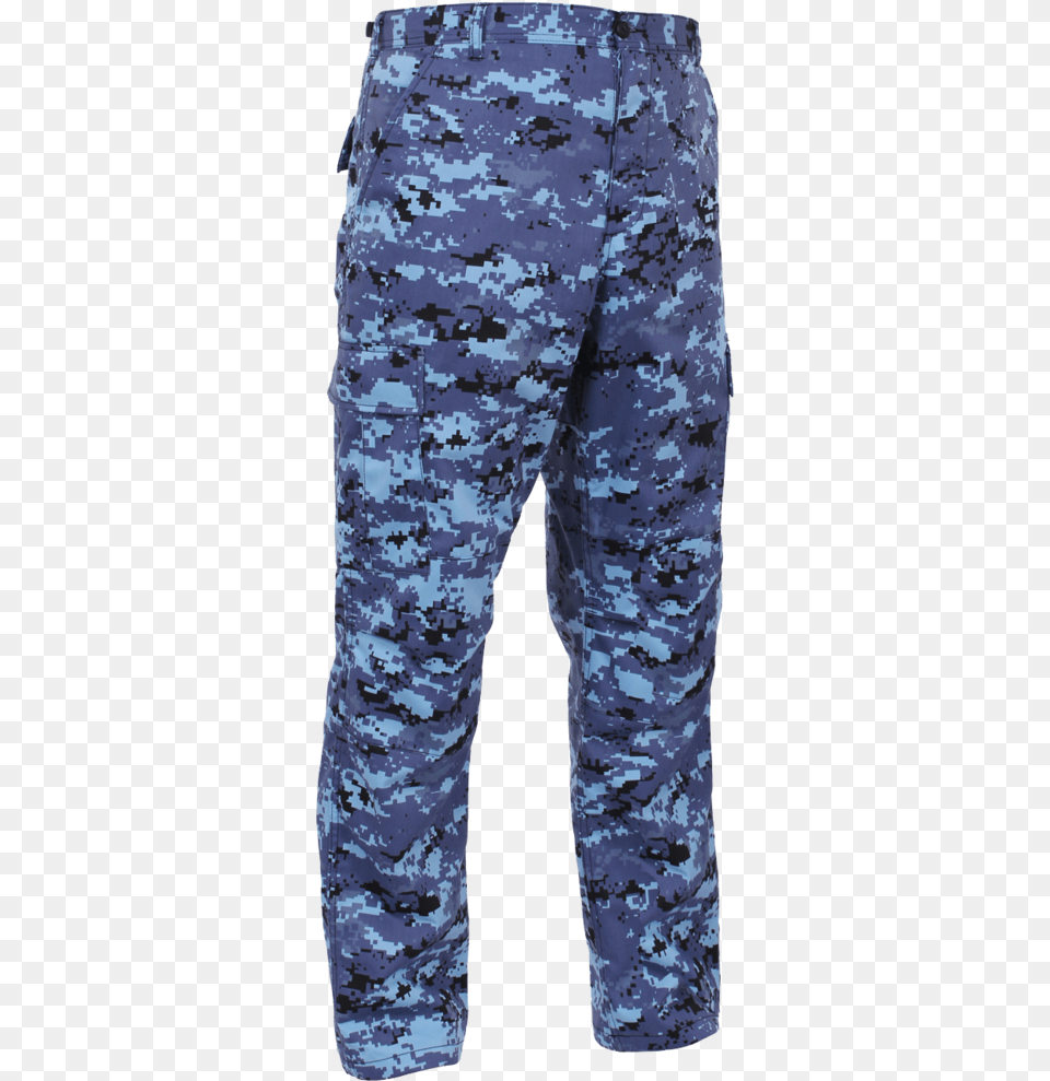 Rothco Bdu Sky Blue Digital Camo Bdu Jacket Pants Blue Digital Camo Pants, Clothing, Military, Military Uniform, Adult Png Image