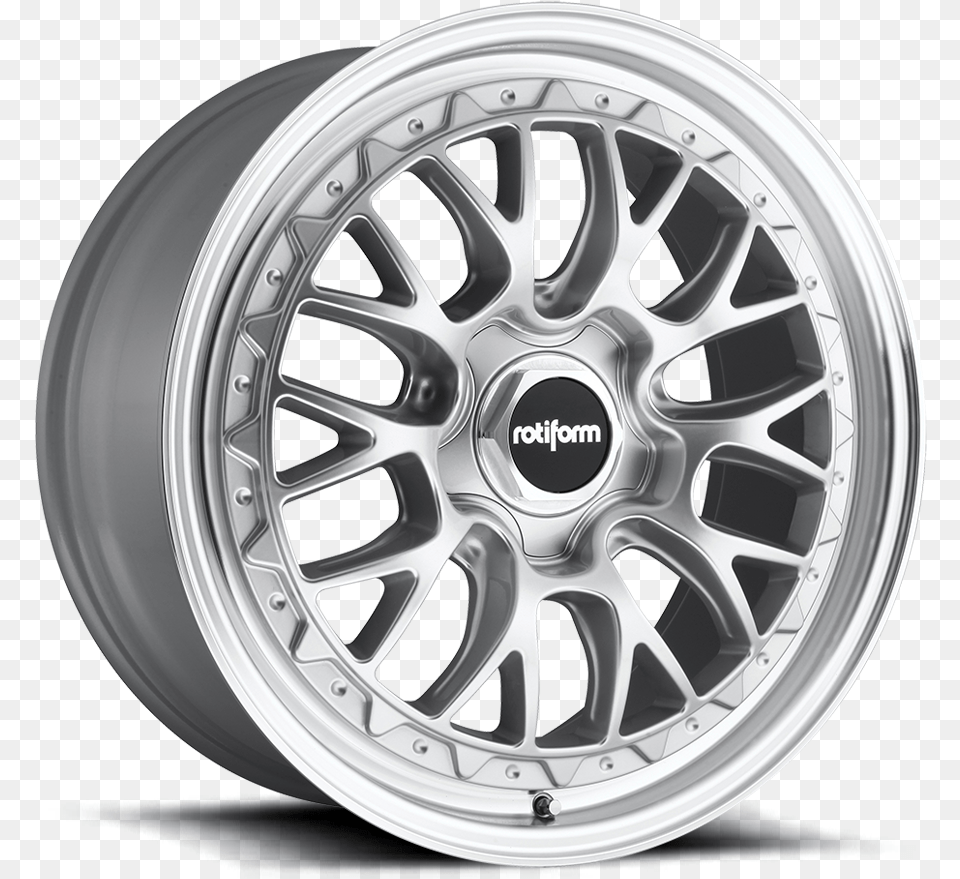 Rotiform Lsr R155 Wheels Rims Silver Machined Lsr Rotiform, Alloy Wheel, Car, Car Wheel, Machine Png Image