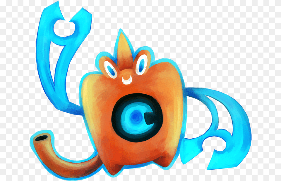 Rotom Wash Chibi, Art Png Image