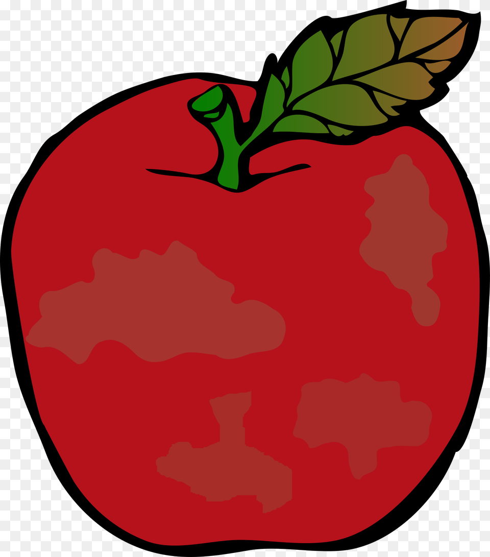 Rotten Red Apple Rotten Apple Clip Art, Food, Fruit, Plant, Produce Png Image