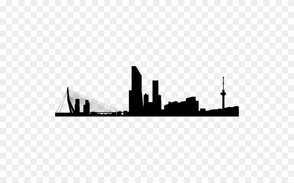 Rotterdam Skyline Lighting Png Image