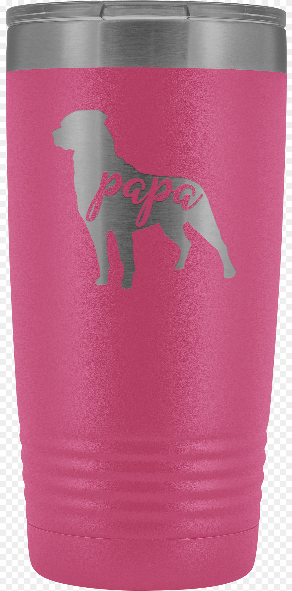 Rottie Papa Tumbler Rottweiler Dog Dad 20oz Insulated, Can, Tin Png