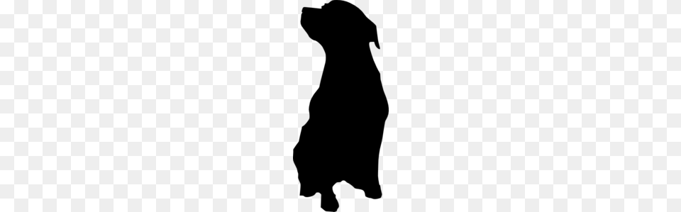 Rottweiler Dog Silhouette Clip Art, Gray Free Png