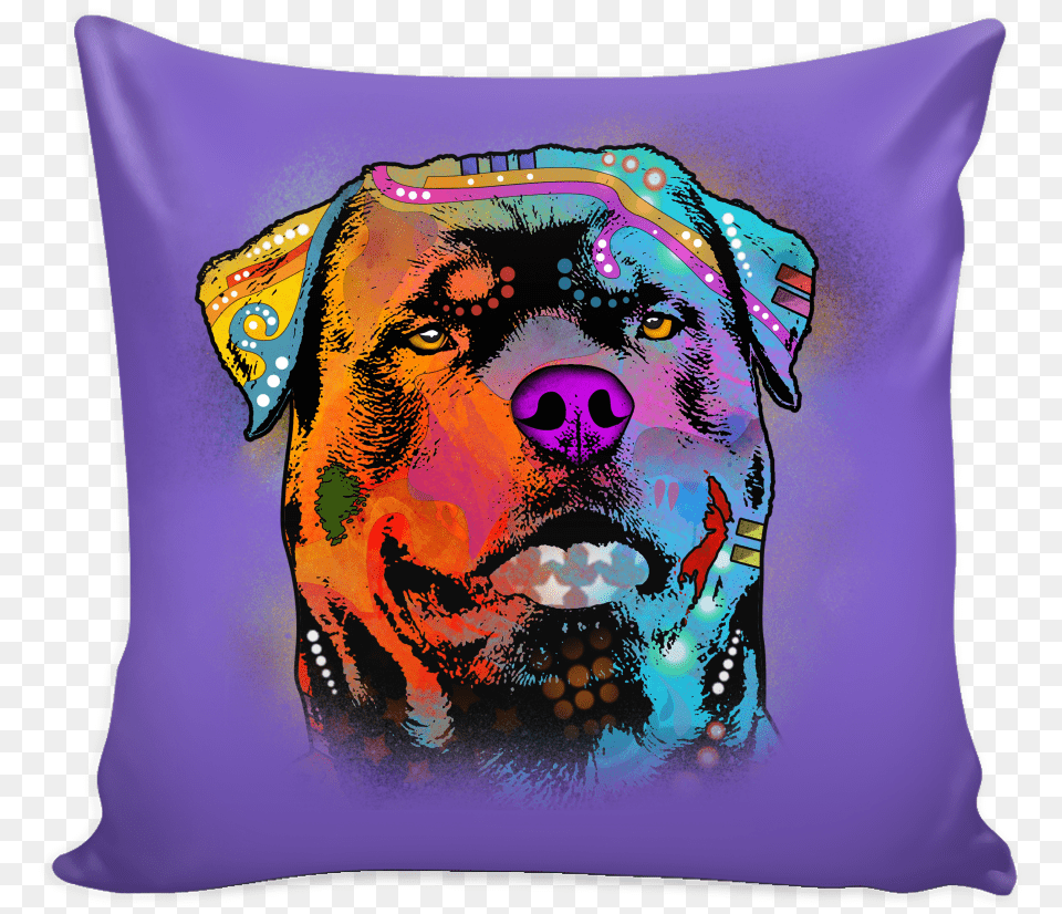 Rottweiler Pillow Cover Multi Colors Throw Pillow, Cushion, Home Decor, Head, Face Free Transparent Png