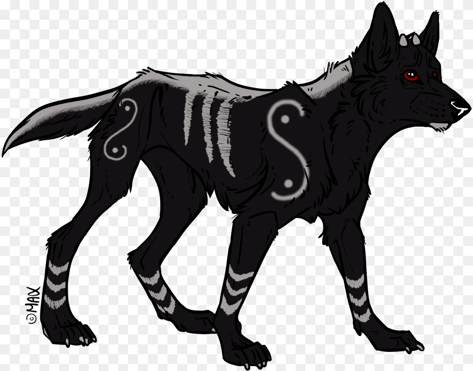 Rottweiler Puppy Hellhound Clip Art Anime Hellhound Pup, Animal, Coyote, Mammal, Wolf Free Png Download