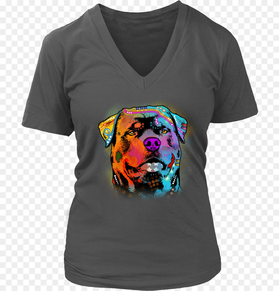 Rottweiler V Neck All Sizes Amp Colors Ugly Christmas Sweater For Science, Clothing, T-shirt, Adult, Male Free Png Download