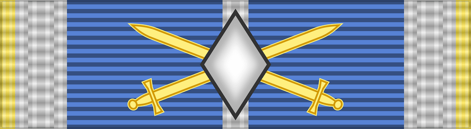 Rou Aeronautical Virtue Order 2002 War Ribbon Gofficer Bar Clipart, Weapon Png