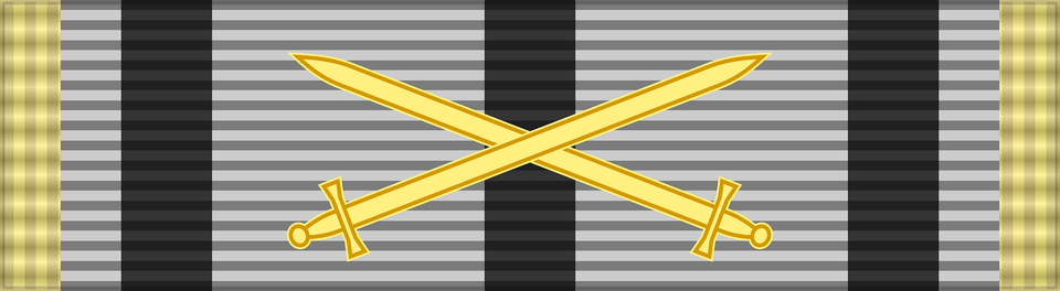 Rou Medal For Merit 2000 War Ribbon Bar Clipart, Sword, Weapon Free Transparent Png